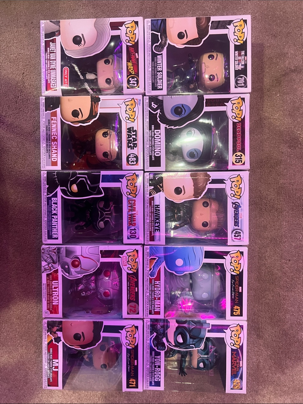 Funko Pop! Marvel & Star Wars Figures - value up to 120$!